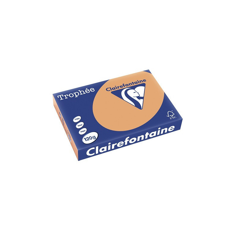 PAPIER REPRO CLAIREF. TROPHEE A4 120G CARAMEL 250FLS