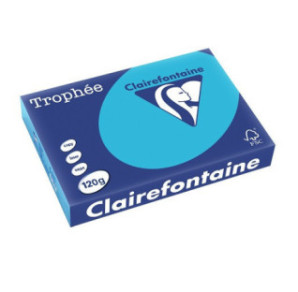 PAPIER REPRO CLAIREF. TROPHEE A4 120G BLEU ROYAL 250FLS