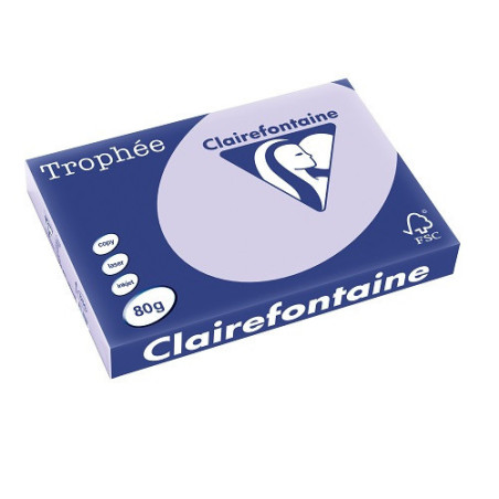 PAPIER REPRO CLAIREF. TROPHEE A3 80G LILAS 500FLS