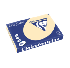 PAPIER REPRO CLAIREF. TROPHEE A3 80G CHAMOIS 500FLS