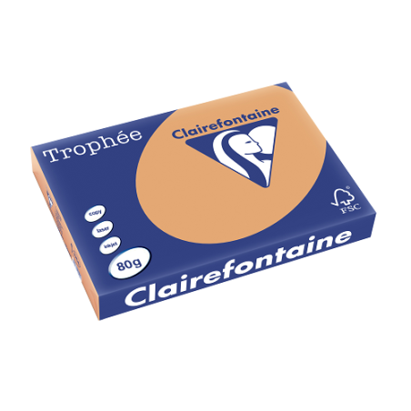 PAPIER REPRO CLAIREF. TROPHEE A3 80G CARAMEL 500FLS