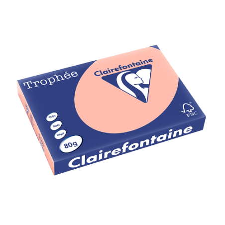PAPIER REPRO CLAIREF. TROPHEE A3 80G PECHE 500FLS