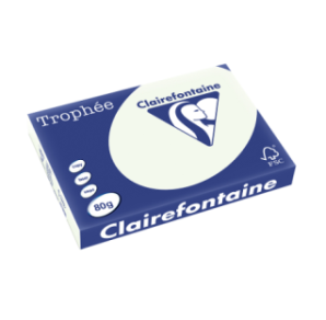 PAPIER REPRO CLAIREF. TROPHEE A3 80G VERT PALE 500FLS