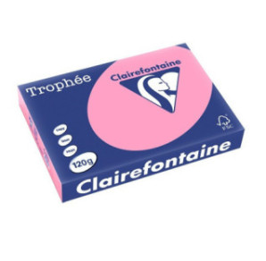 PAPIER REPRO CLAIREF. TROPHEE A4 120G EGLANTINE 250FLS