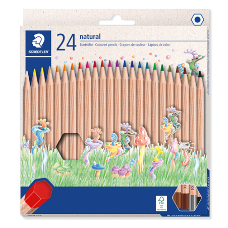 CRAYON COUL STAEDTLER NATURAL 24PCS
