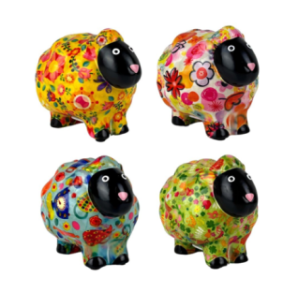 TIRELIRE STANDARD MOUTON PELUCHE ASS.