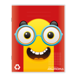 CAHIER AURORA PIQ. A5 QUAD.+M 48FLS ASS. RECYCLE
