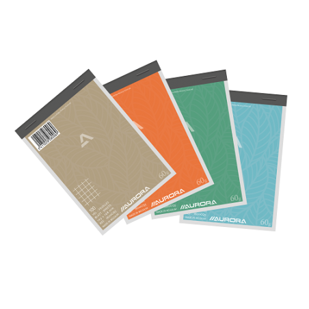 BLOC-NOTES A6 AURORA 105X148MM QUAD.