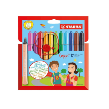 FEUTRE ECO.STABILO CAPPI 12 COULEURS