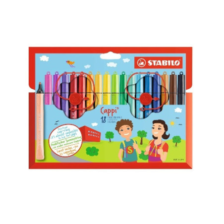 FEUTRE ECO.STABILO CAPPI 18 COULEURS
