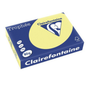 PAPIER REPRO CLAIREF. TROPHEE A4 80G JONQUILLE 500FLS