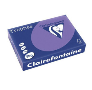 PAPIER REPRO CLAIREF. TROPHEE A4 80G VIOLINE 500FLS