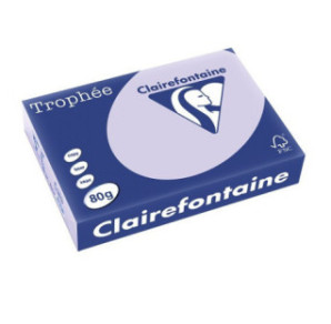 PAPIER REPRO CLAIREF. TROPHEE A4 80G LILAS 500FLS