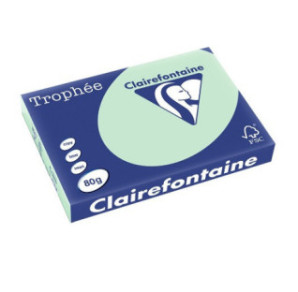 PAPIER REPRO CLAIREF. TROPHEE A3 80G VERT 500FLS