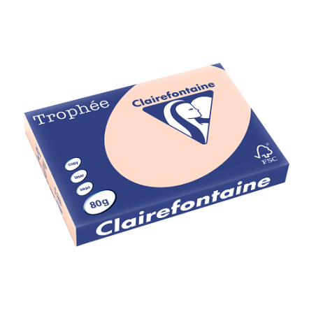 PAPIER REPRO CLAIREF. TROPHEE A3 80G SAUMON 500FLS