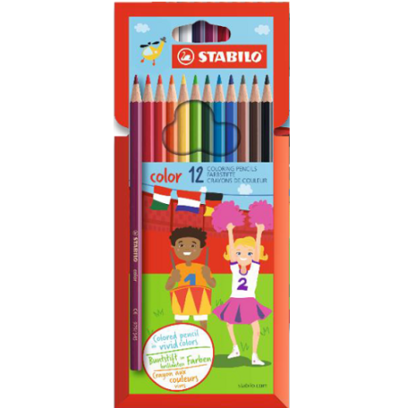 CRAYON COUL. STABILO COLOR 12PCS