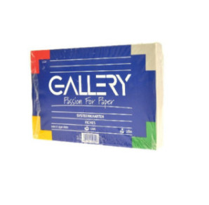FICHE 100X150MM UNI BLANC 100PCS GALLERY