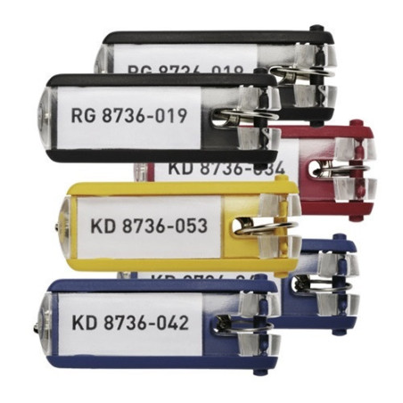 PORTE-CLES DURABLE 6PCS ASS.