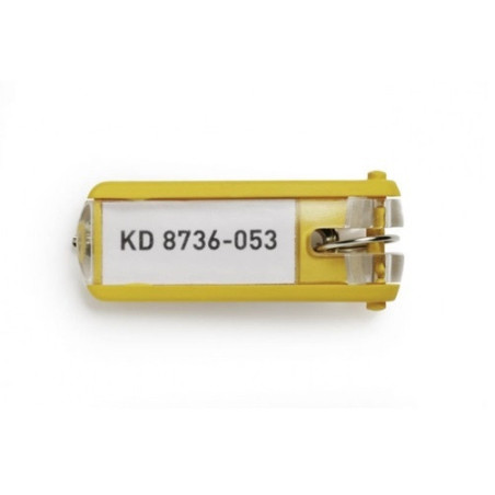 PORTE-CLES DURABLE 6PCS JAUNE