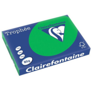 PAPIER REPRO CLAIREF. TROPHEE A3 80G VERT BILLARD 500FLS
