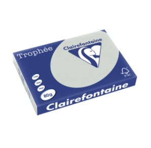 PAPIER REPRO CLAIREF. TROPHEE A3 80G GRIS ACIER 500FLS