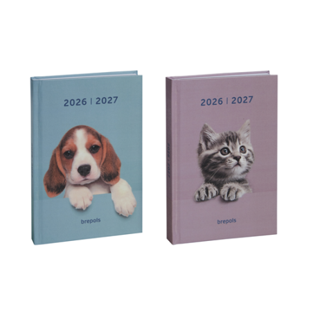 AGENDA SCOLAIRE BREPOLS 11,5X16,9CM 1J./P. AMICI