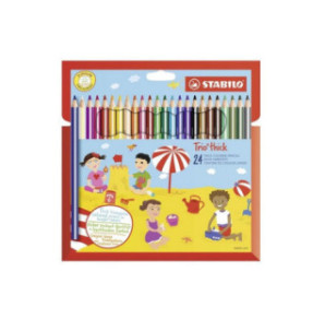 CRAYON COUL. STABILO TRIO 24PCS