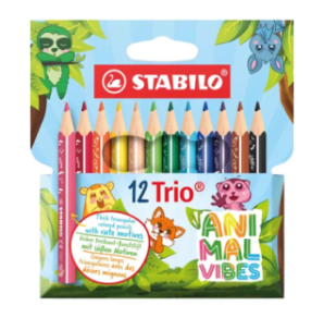 CRAYON COUL. STABILO TRIO MINI 12PCS