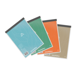 BLOC-NOTES A5 AURORA 148X210MM QUAD.