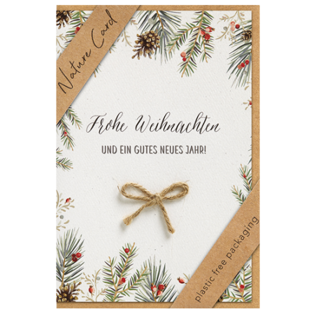 CARTE VOEUX NOEL BSB NATURE CARD