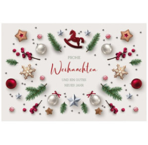 CARTE VOEUX NOEL BSB NATURE CARD