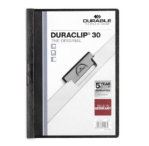 MAPPE A PINCE DURACLIP 1-30FLS NOIR