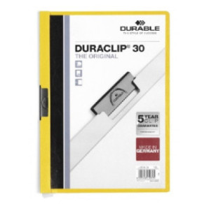 MAPPE A PINCE DURACLIP 1-30FLS JAUNE