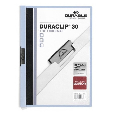 MAPPE A PINCE DURACLIP 1-30FLS BLEU CL.
