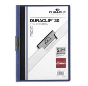 MAPPE A PINCE DURACLIP 1-30FLS BLEU
