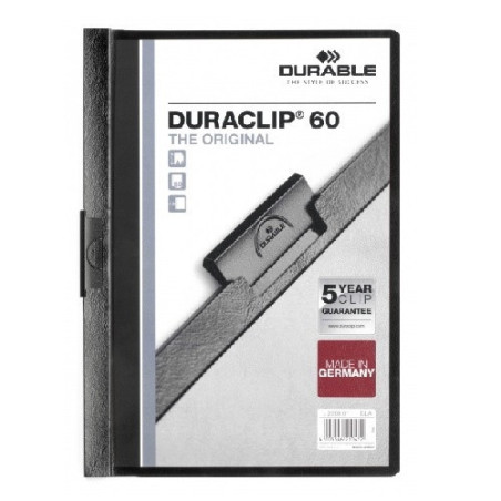 MAPPE A PINCE DURACLIP 1-60FLS NOIR