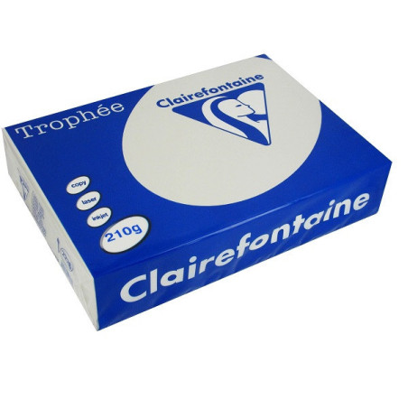 PAPIER REPRO CLAIREF. TROPHEE A4 210G GRIS ACIER 250FLS