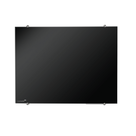 TABLEAU EN VERRE NOIR LEGAMASTER 90X120CM MAGNETIQUE
