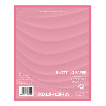 BLOC BUVARD 15X19CM 125G 10FLS ROSE