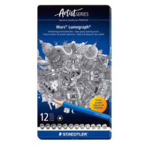 CRAYON NOIR STAEDTLER LUMOGRAPH 12PCS