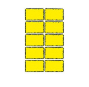 AUTOCOLLANT BSB HOME-STICKER SURGELATEUR JAUNE