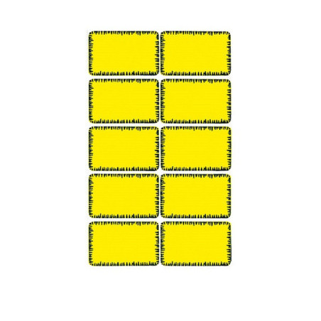 AUTOCOLLANT BSB HOME-STICKER SURGELATEUR JAUNE