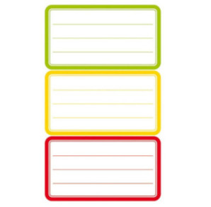 AUTOCOLLANT BSB SCHOOL-STICKER RECTANGLES COULEURS ASS.