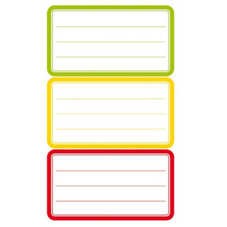 AUTOCOLLANT BSB SCHOOL-STICKER RECTANGLES COULEURS ASS.