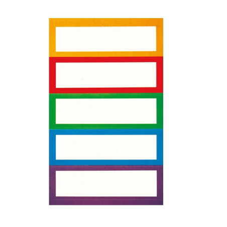 AUTOCOLLANT BSB SCHOOL-STICKER RECTANGLES COULEURS ASS.