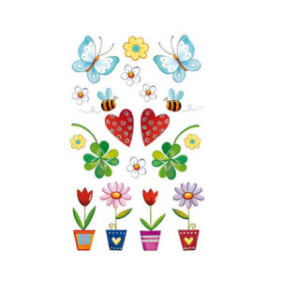 AUTOCOLLANT BSB DECO-STICKER FLEURS