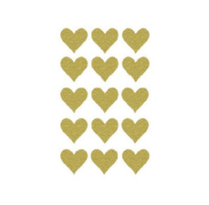 AUTOCOLLANT BSB DECO-STICKER GLITTER COEURS