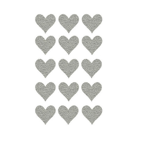 AUTOCOLLANT BSB DECO-STICKER GLITTER COEURS