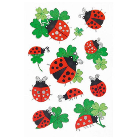 AUTOCOLLANT BSB DECO-STICKER COCCINELLES