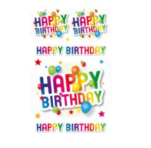 AUTOCOLLANT BSB DECO-STICKER HAPPY BIRTHDAY
